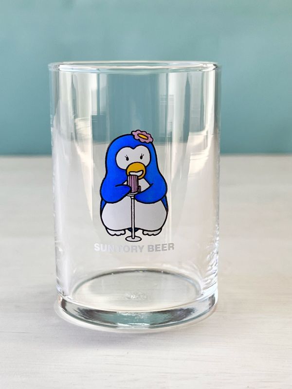 penguins ㍴ ペンギンズバー SUNTORY BEER サントリーノベルティグラス