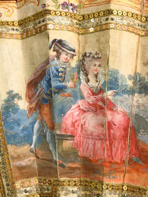 エヴァンタイユ フランス アンティーク 扇子 18世紀 - Grand montagne