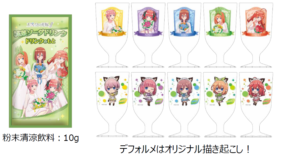 食玩王国オフィシャルウェブサイト 五等分の花嫁抹茶ソーダドリンク